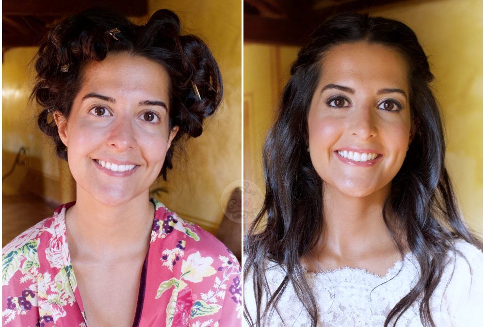 Novia Laura – Bobbi Brown . Maquillaje ANTES / DESPUES .