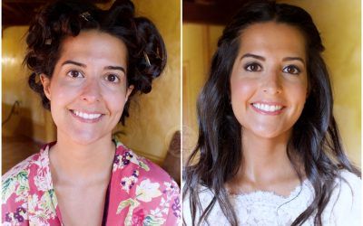 Novia Laura – Bobbi Brown . Maquillaje ANTES / DESPUES .