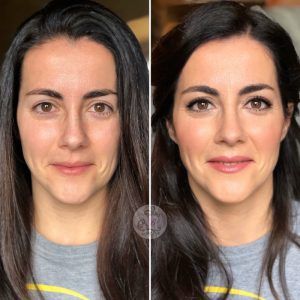 Maquillaje antes y después Mónica