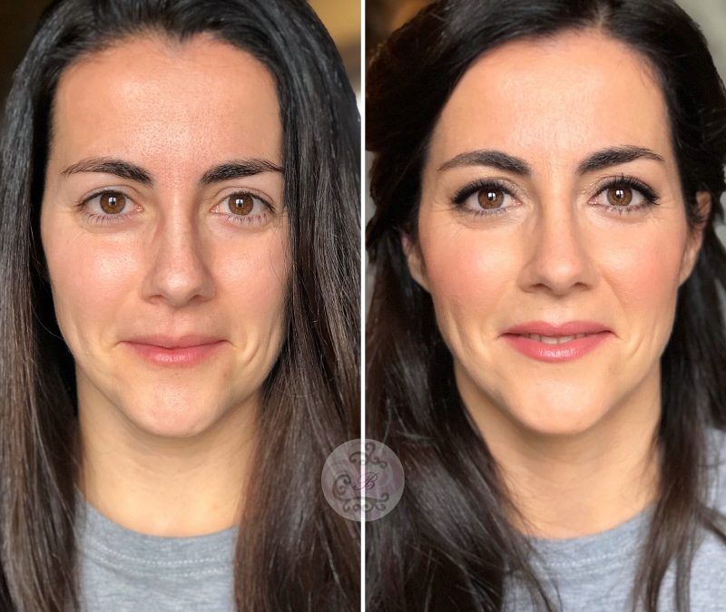 Maquillaje antes y después Mónica