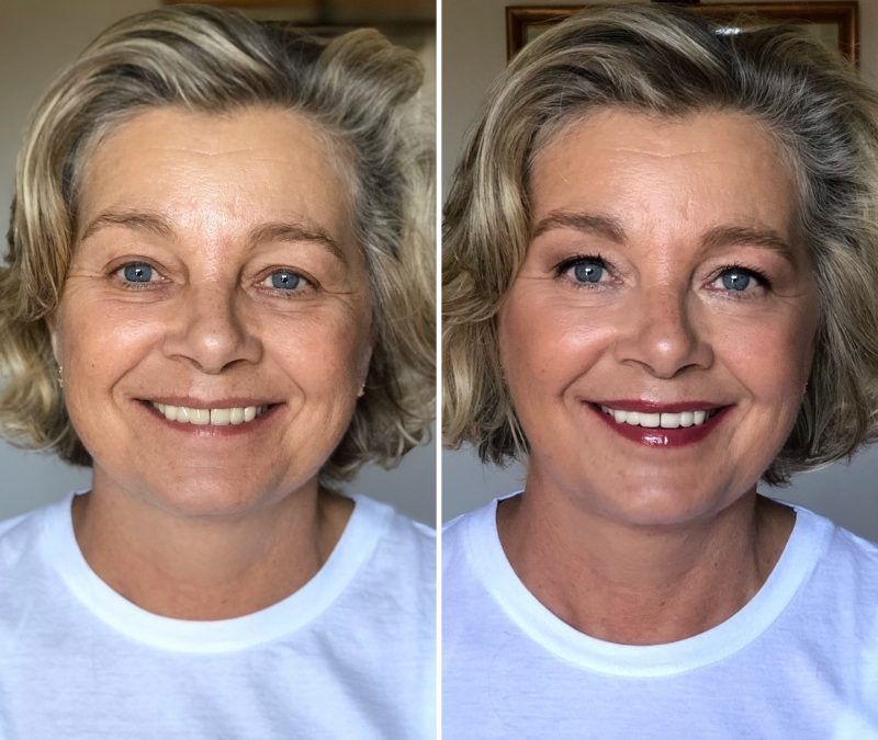 Maquillaje antes y después Betty