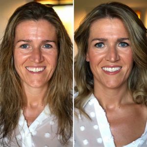 Maquillaje antes y después Cristina