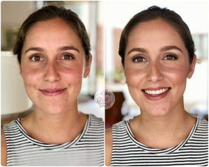 Maquillaje antes y después a Ana Carro