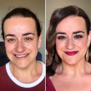 Maquillaje antes y después Mar